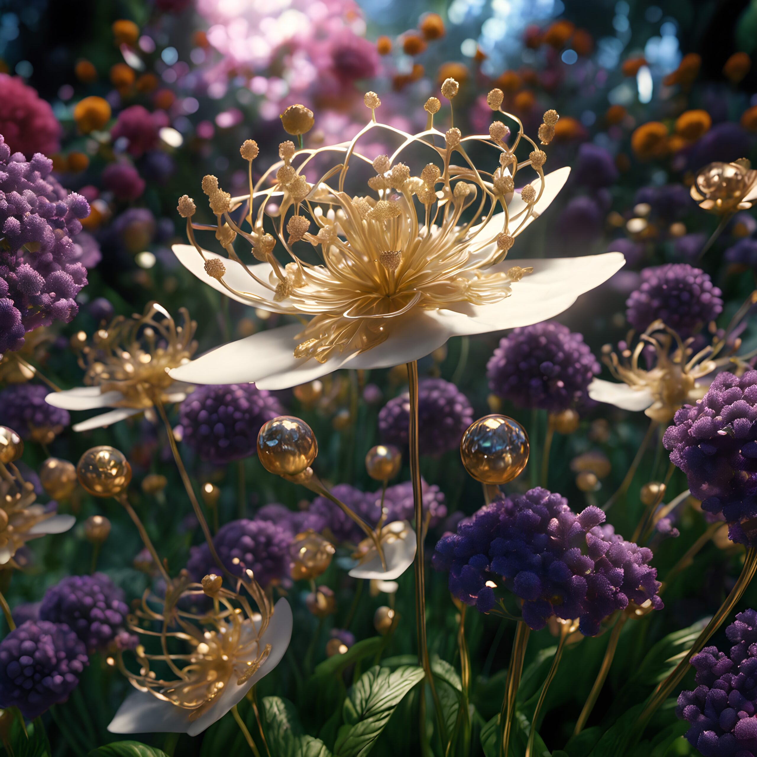 Golden Dream in Enchanted Garden