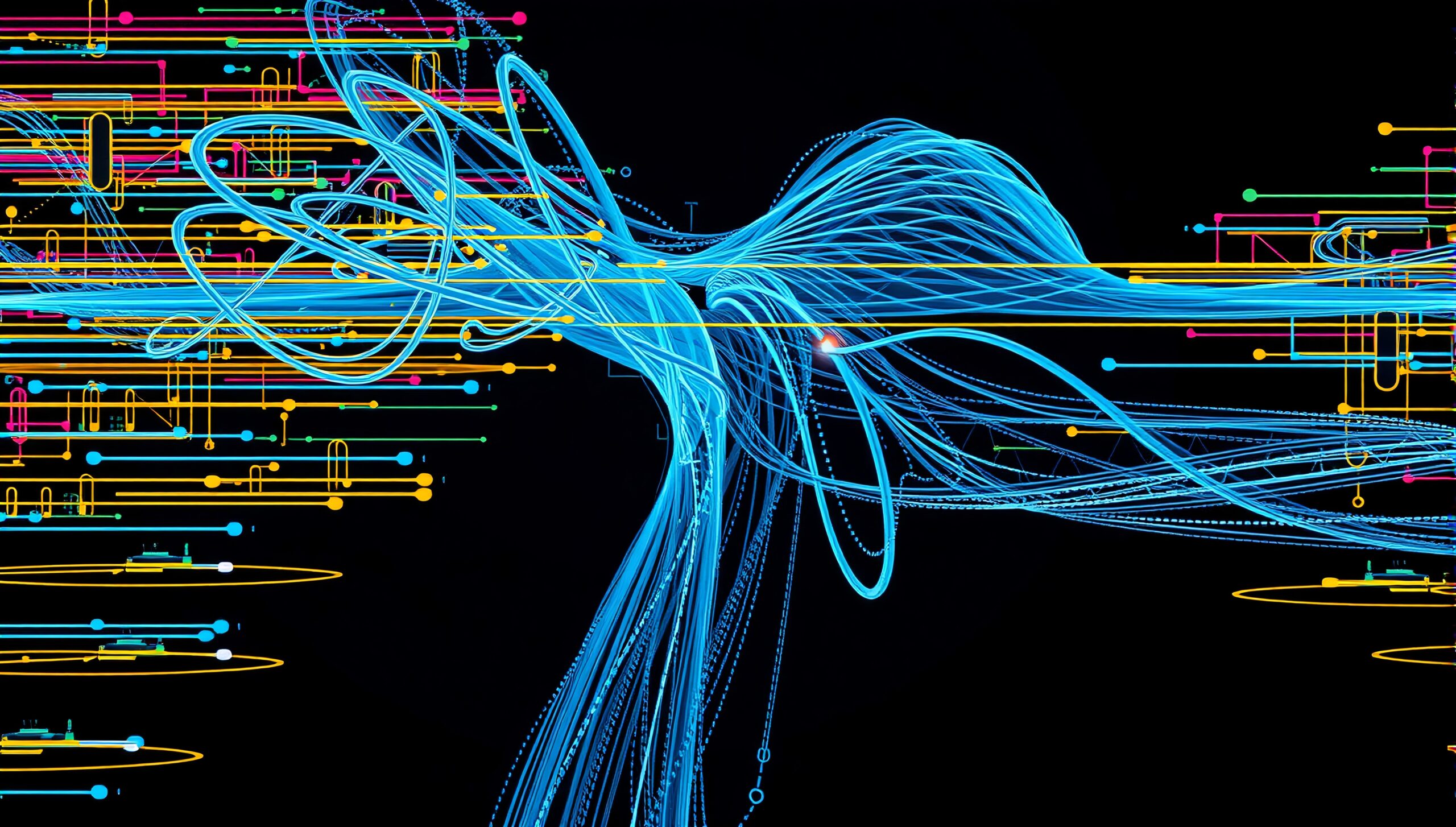 Intricate Digital Connectivity Artwork