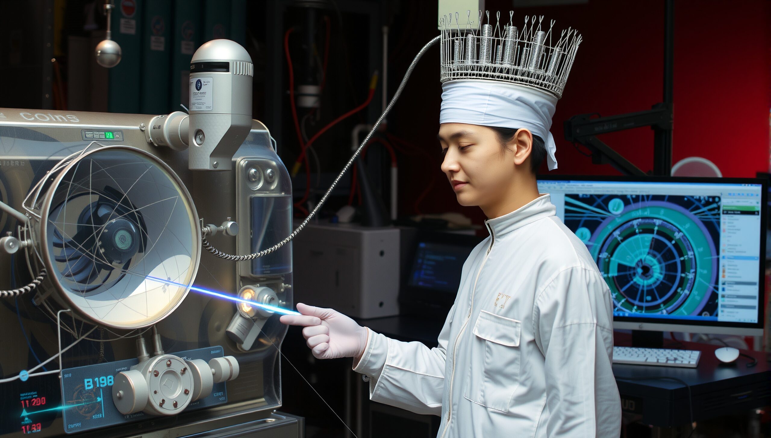 Futuristic Research Laboratory Scene