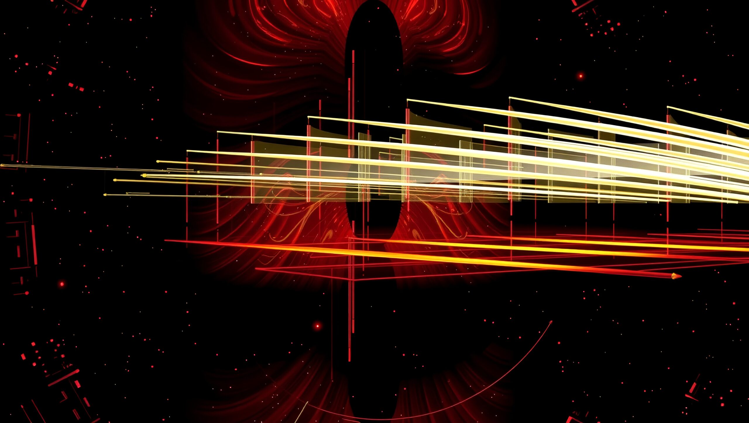 Red and Yellow Abstract Design