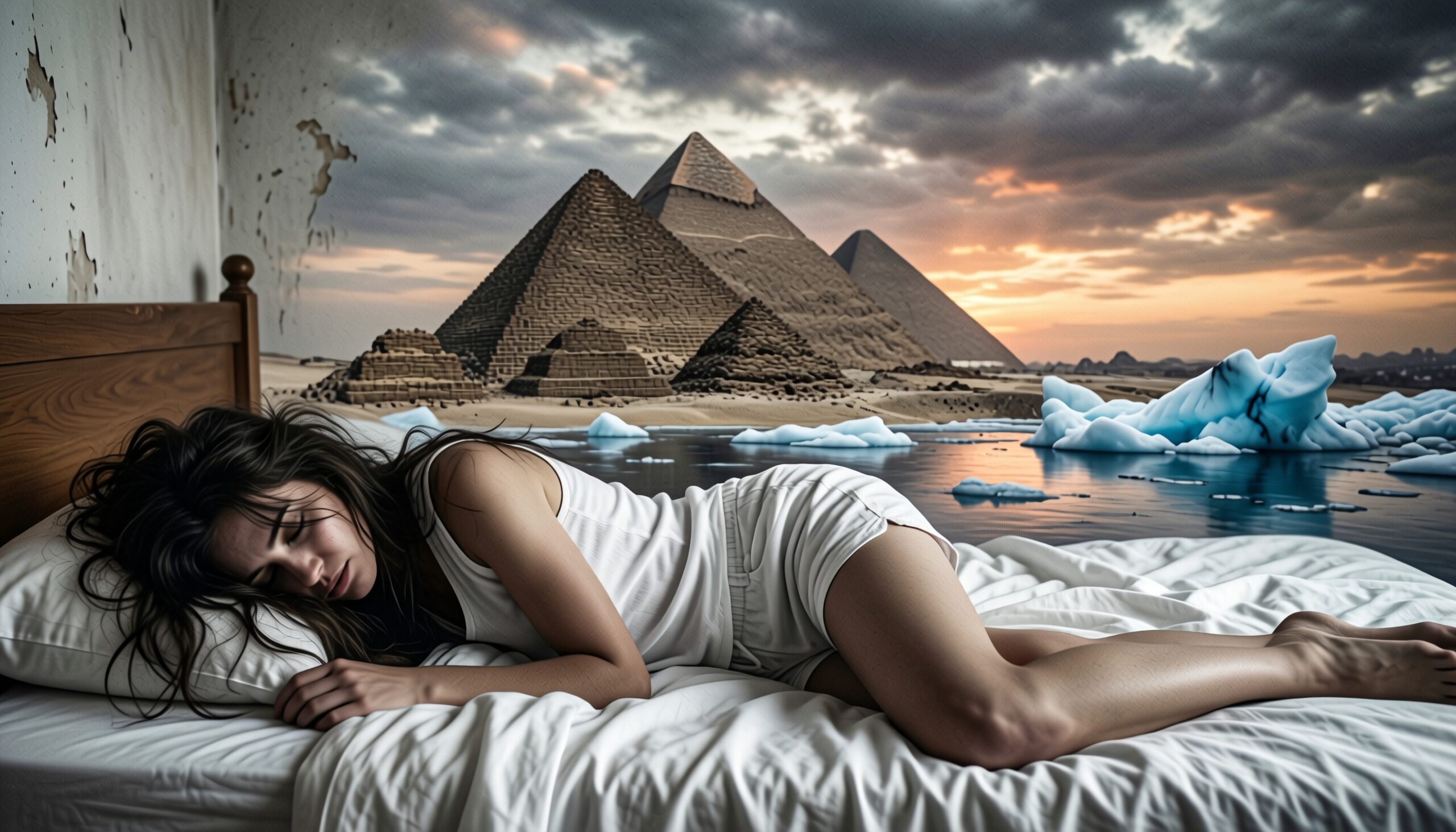 Surreal Sleep Pyramids Icebergs Dream
