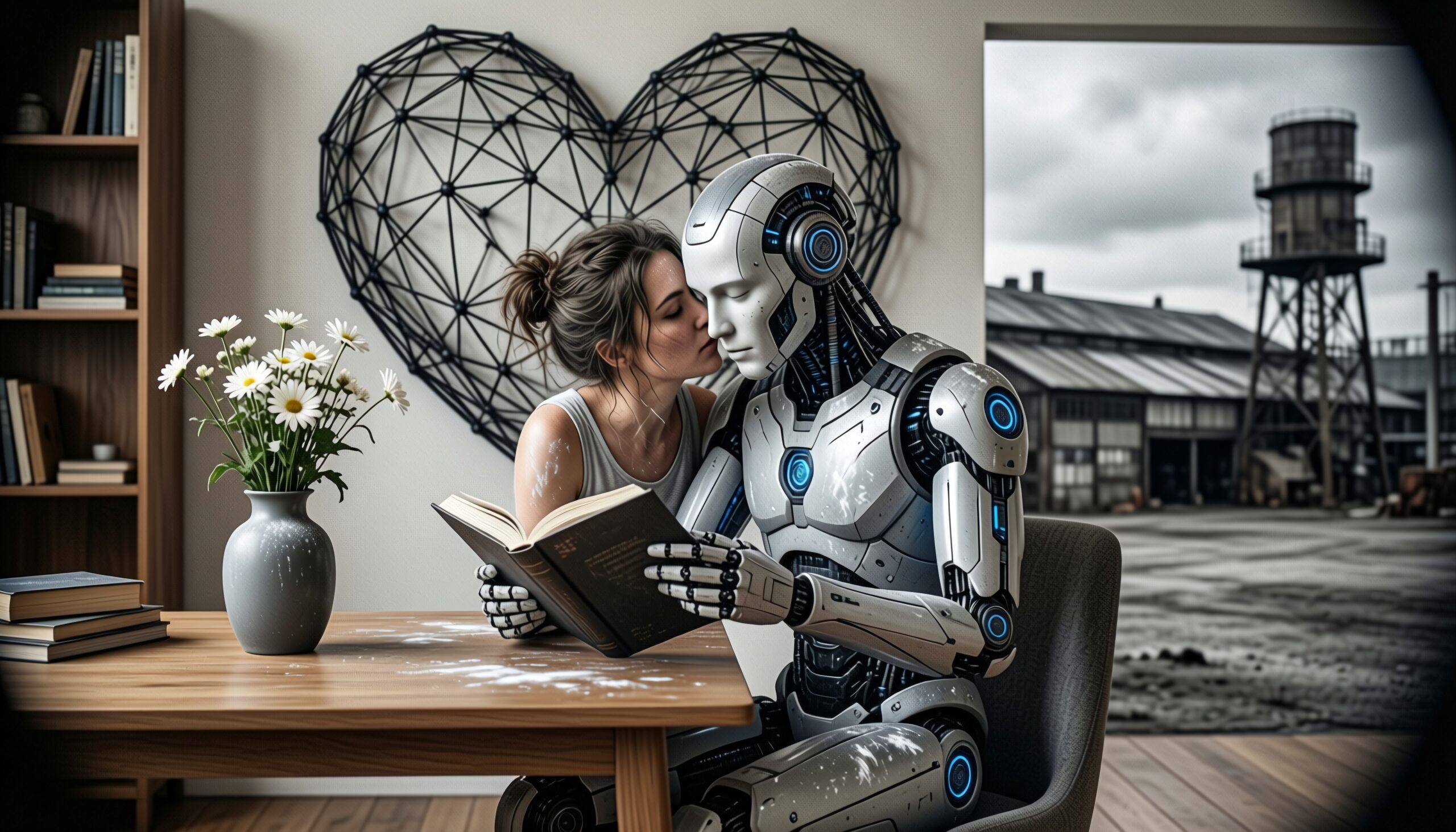 Human and Robot Sharing a Moment