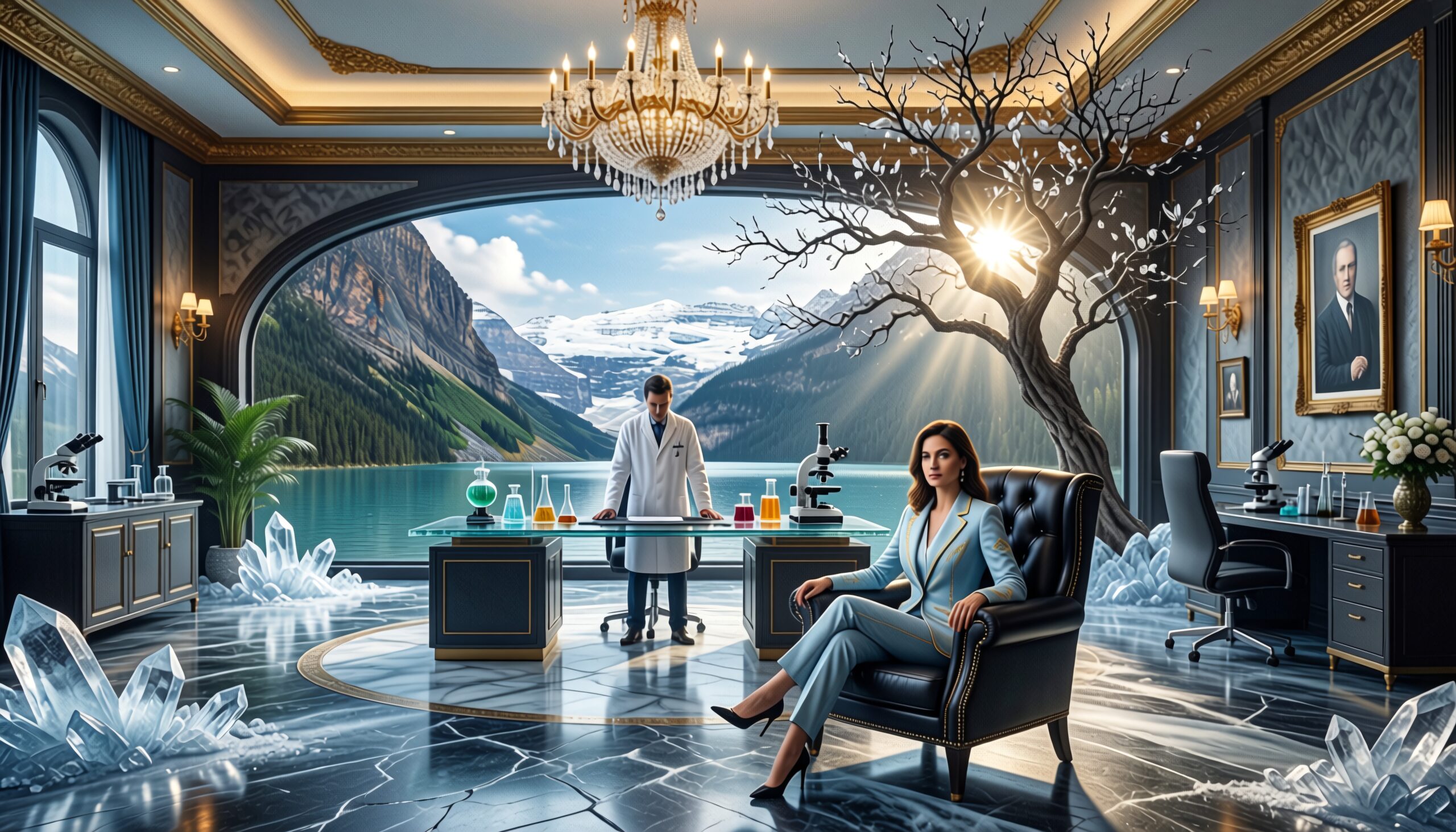 Laboratory with Mountain View