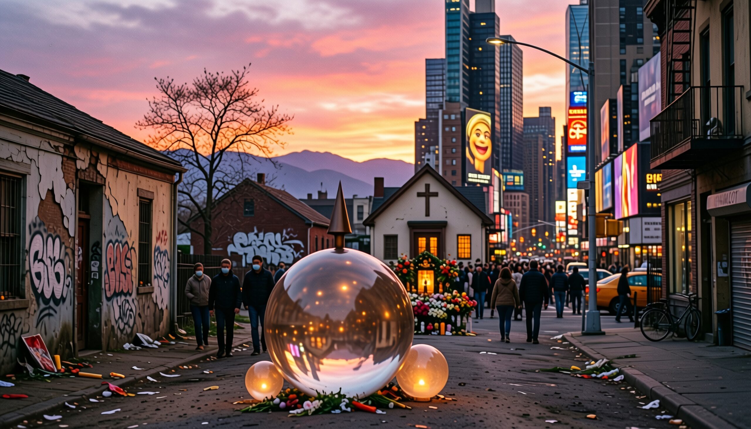 Reflections Amidst Urban Stillness