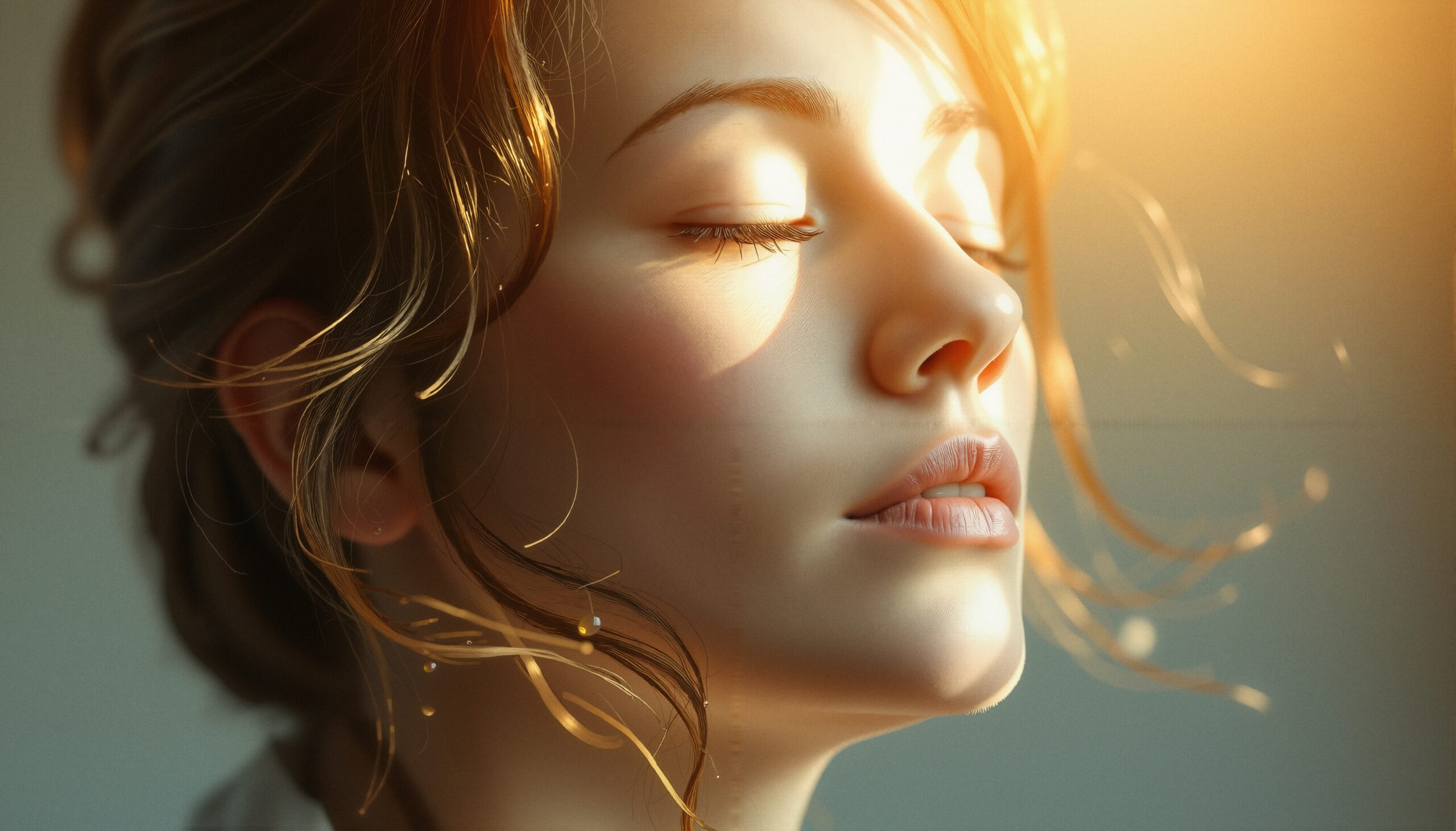 Peaceful Contemplation in Sunlight