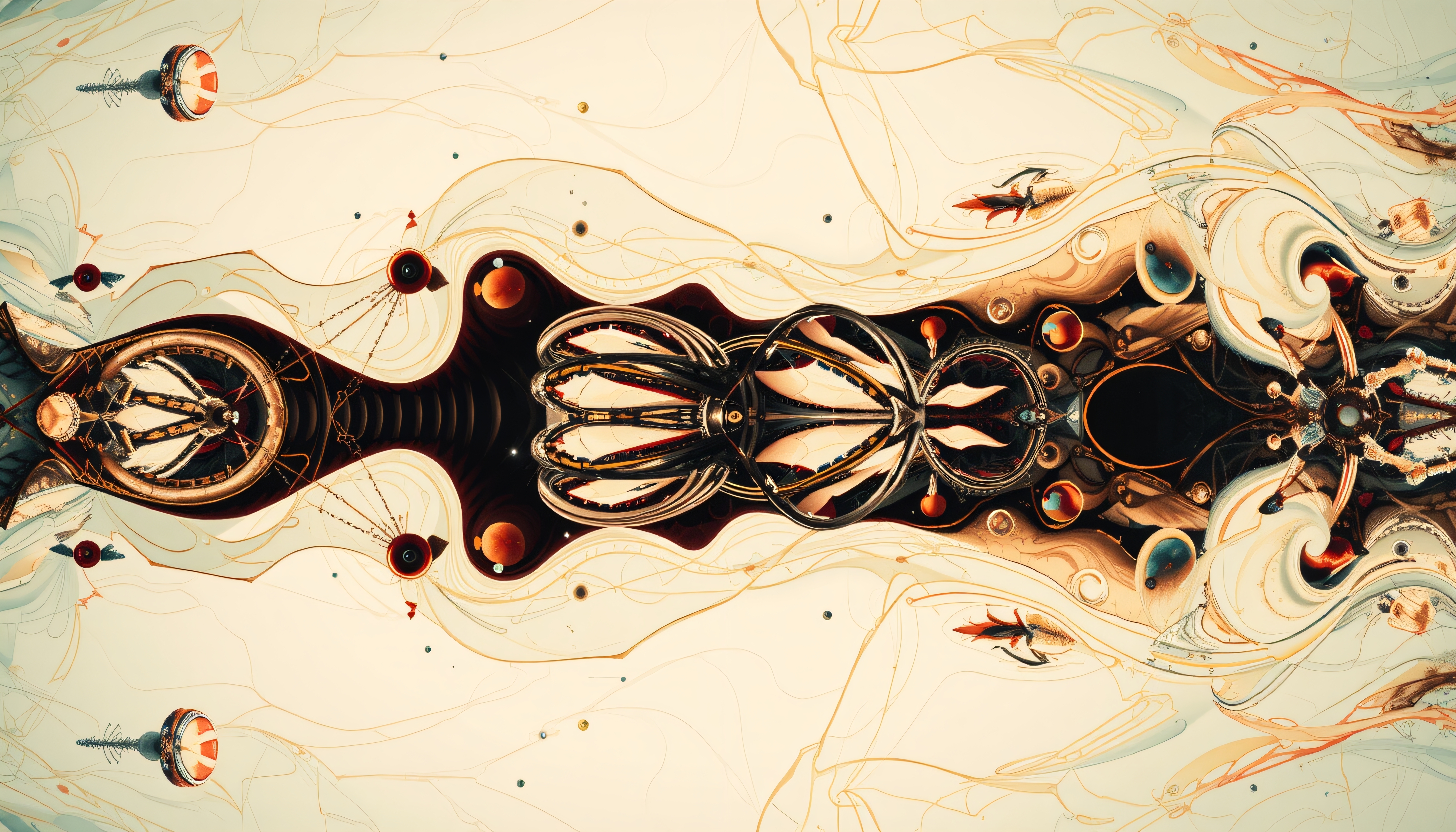 Abstract Fusion of Nature and Technology