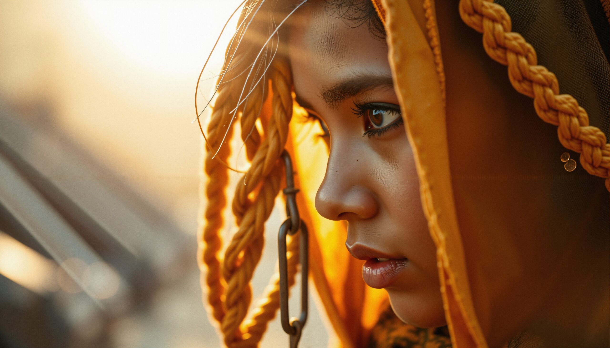 Golden Hour Intricate Portrait