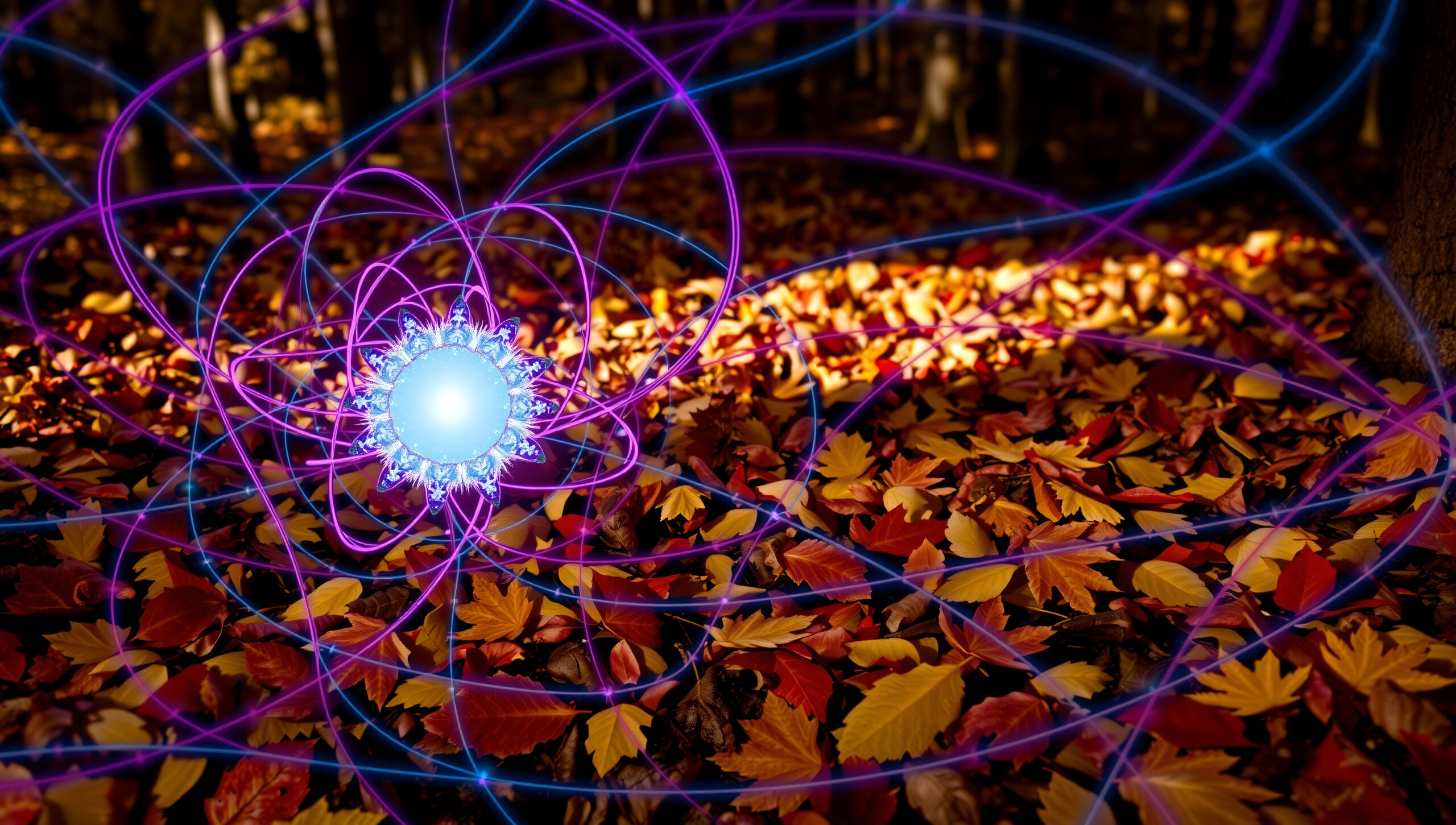 Enchanted Orb in Autumn Forest