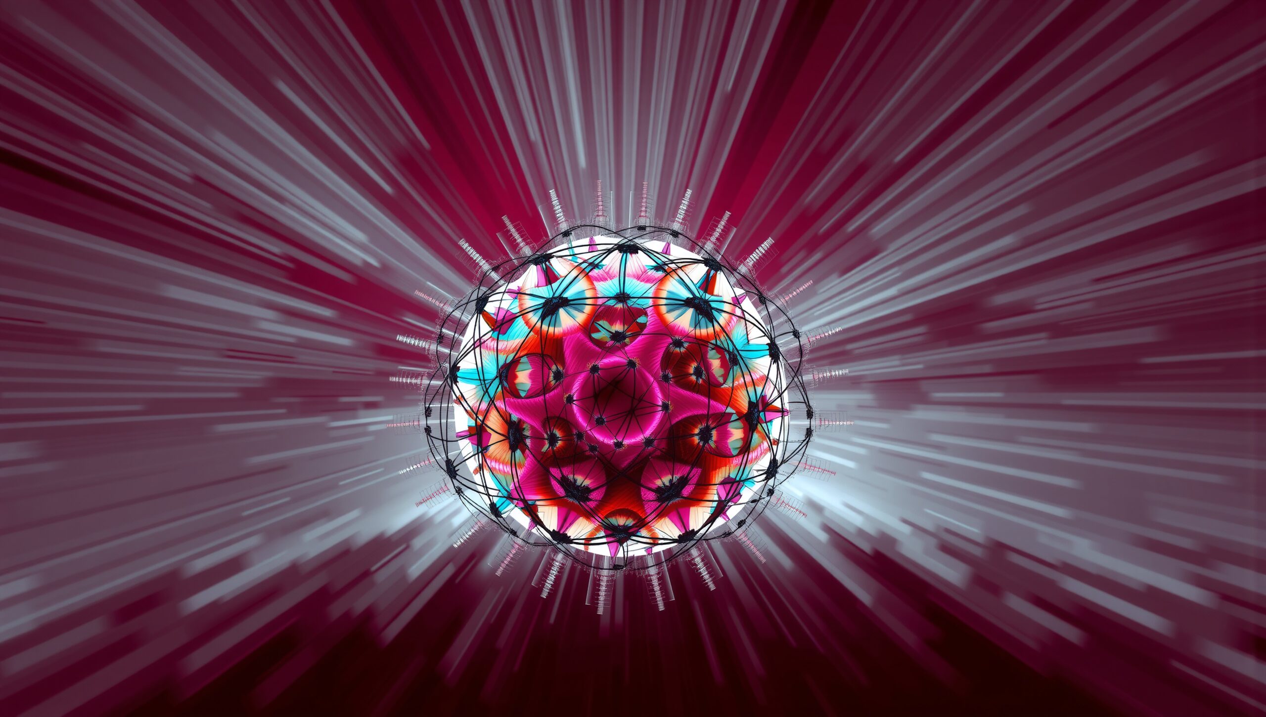 Futuristic Abstract Art Sphere