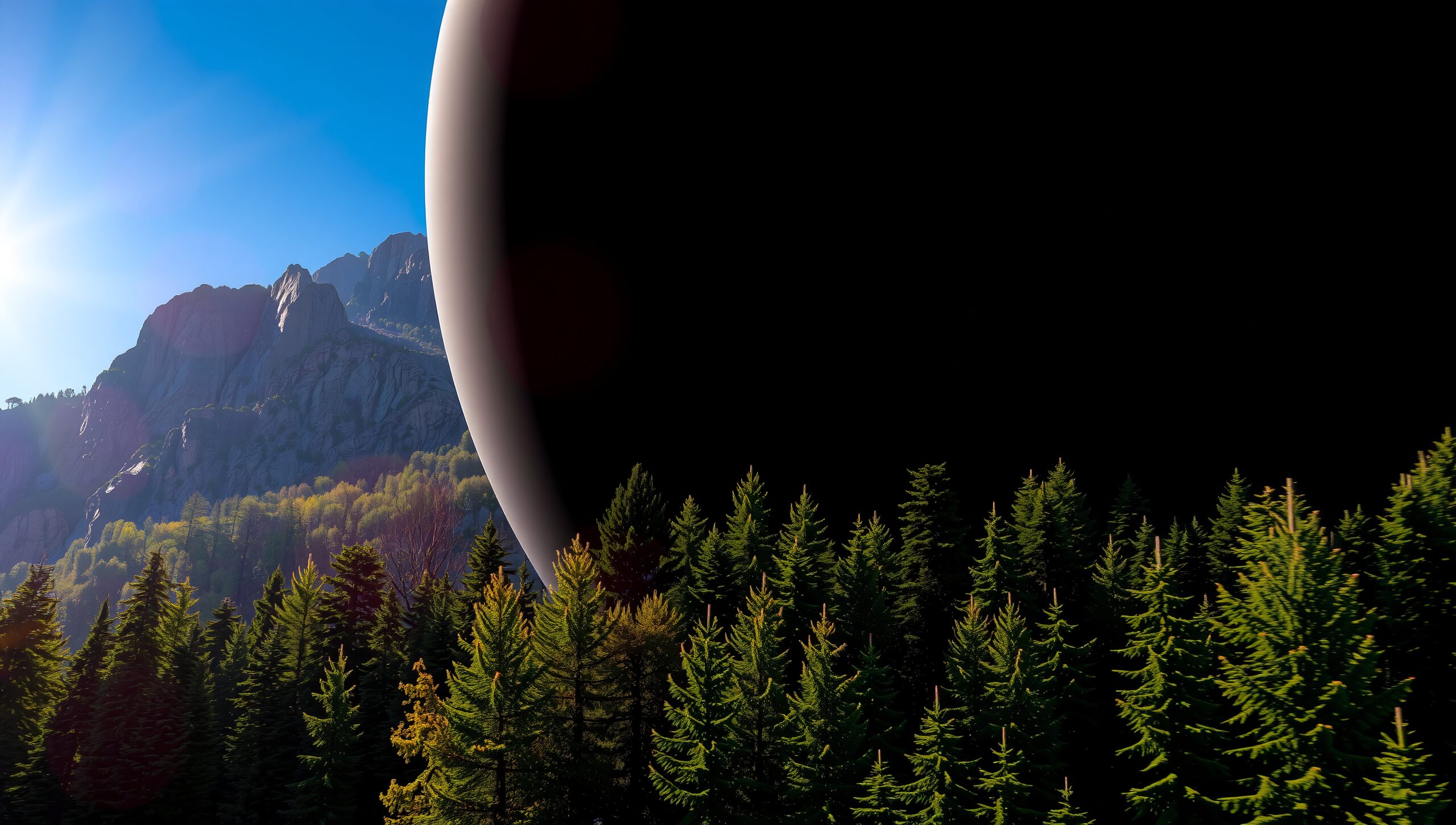 Celestial Overlook Earth Meets Space