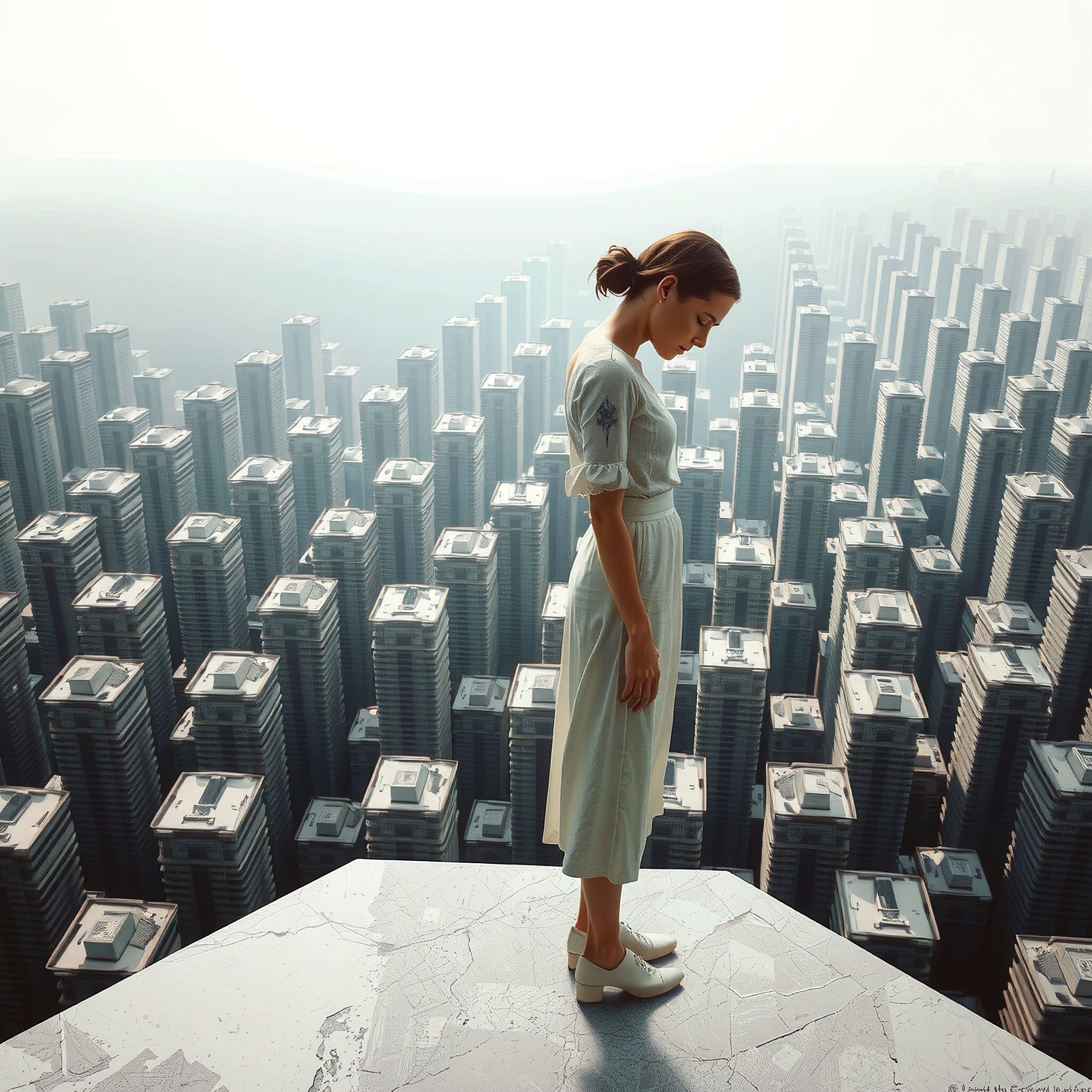 Solitude Above Urban Towers
