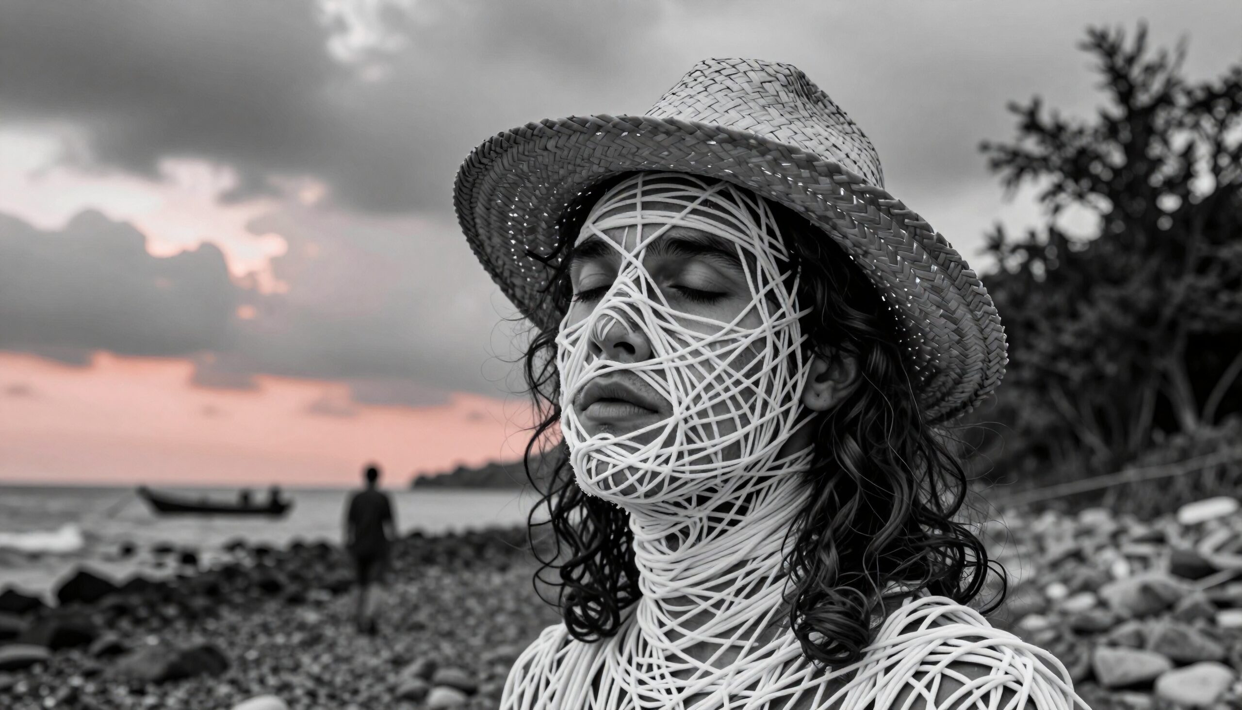 String-Wrapped Beach Serenity