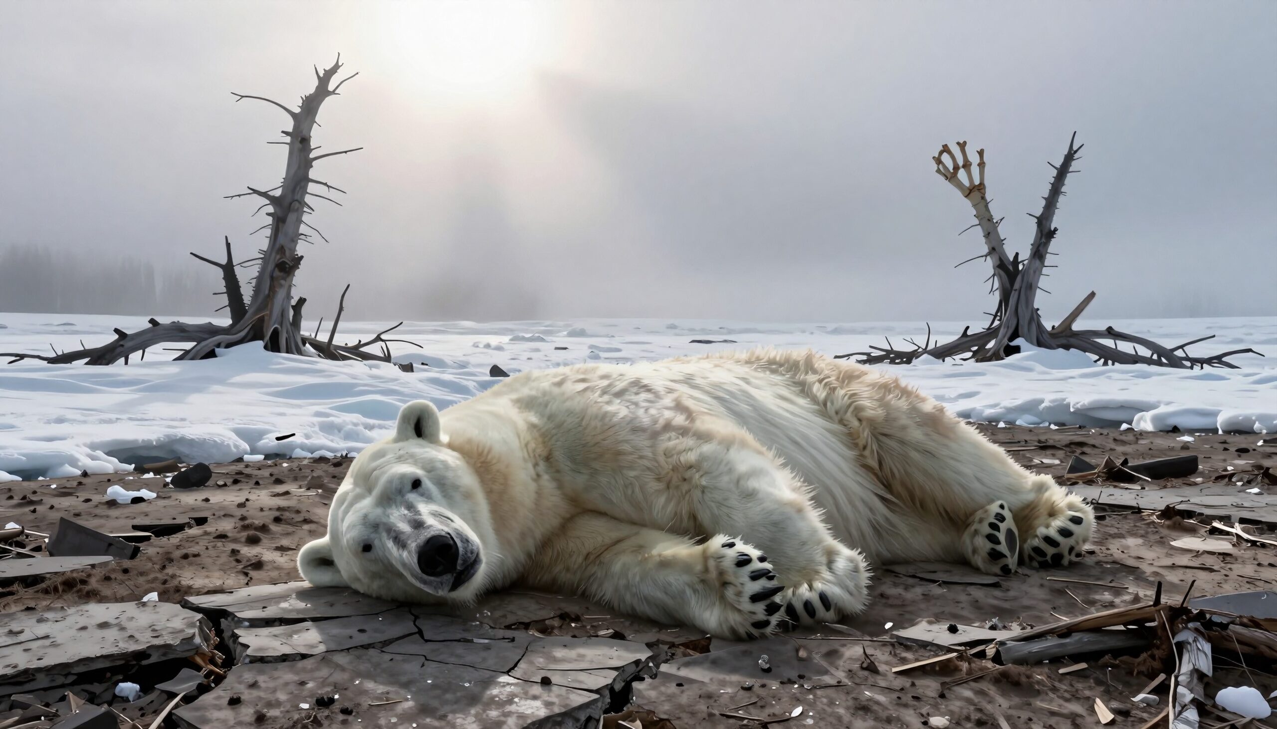 Polar Bear Resting on Desolation