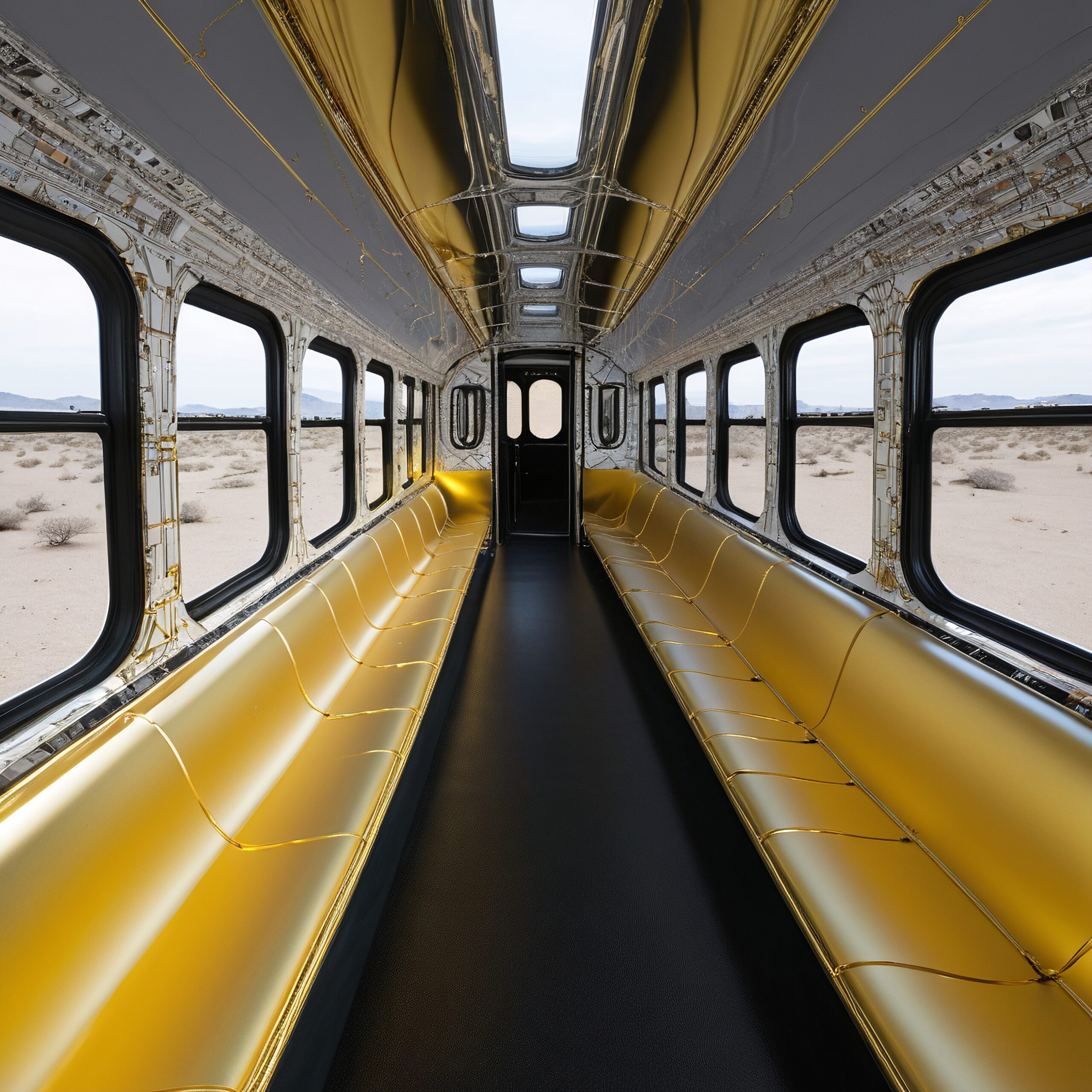 Luxurious Desert Transit Interior