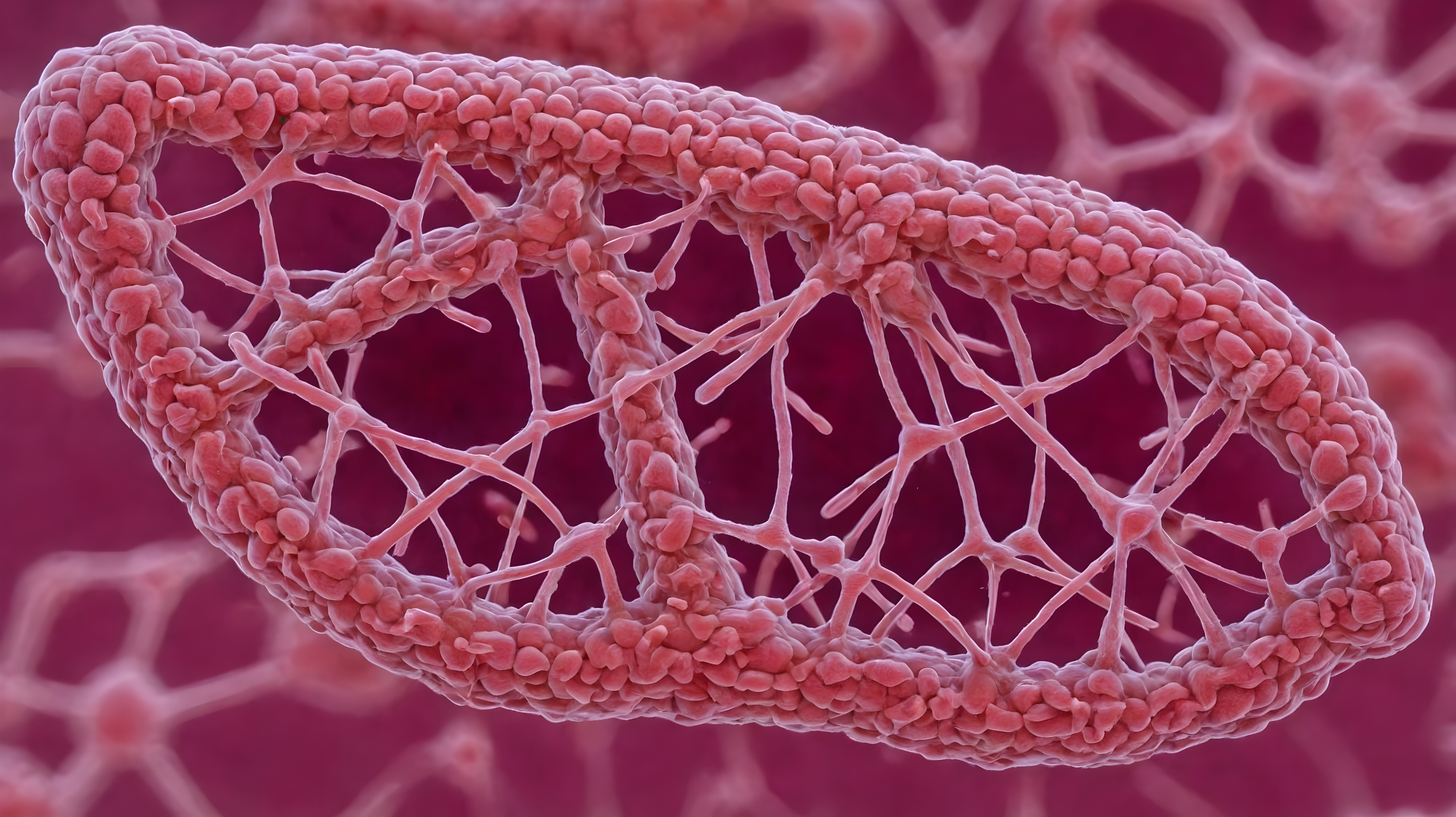 Microscopic View of Capillaries Network