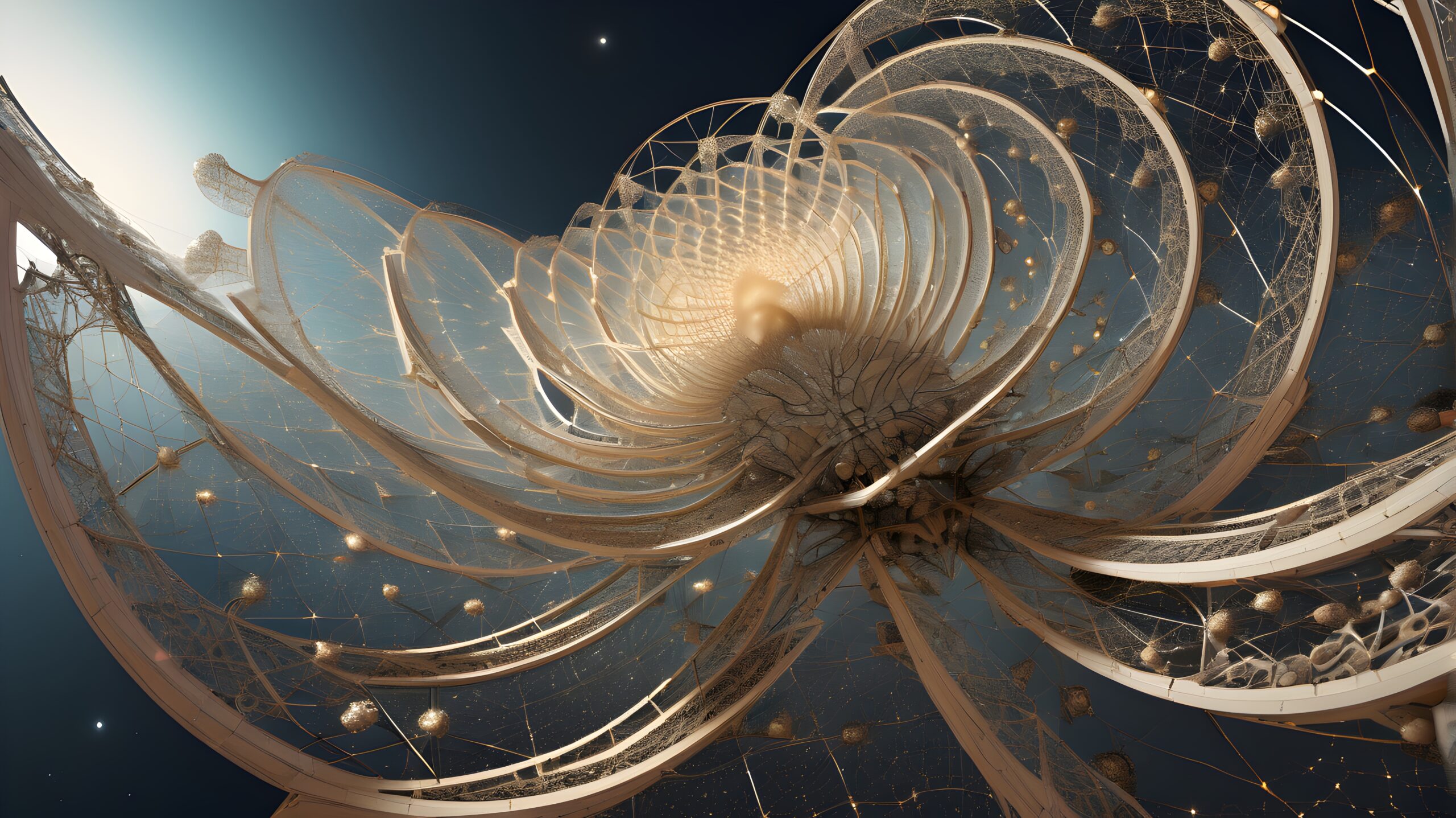 Celestial Blossom in Cosmic Space