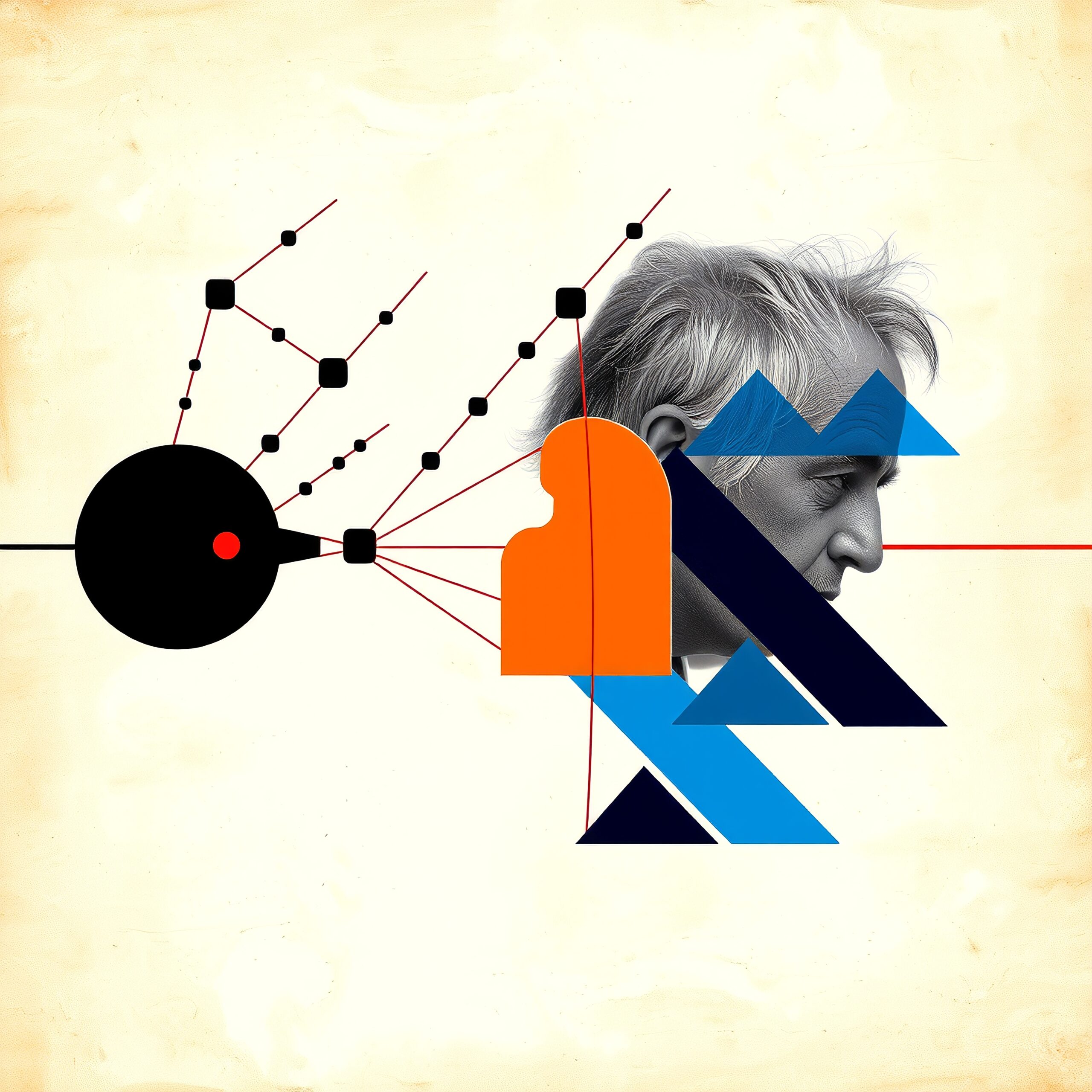 Interconnected Geometric Portrait Concept