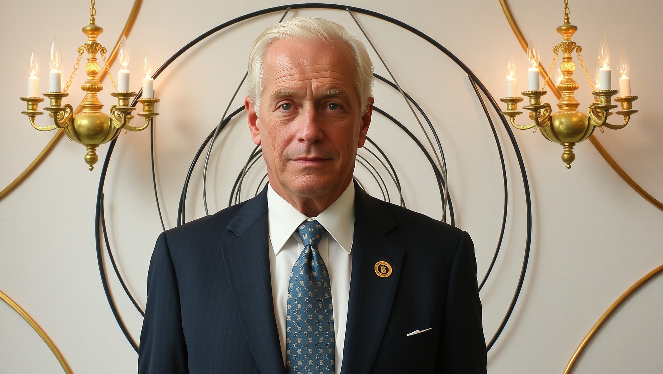 Elderly Gentleman in Elegant Setting