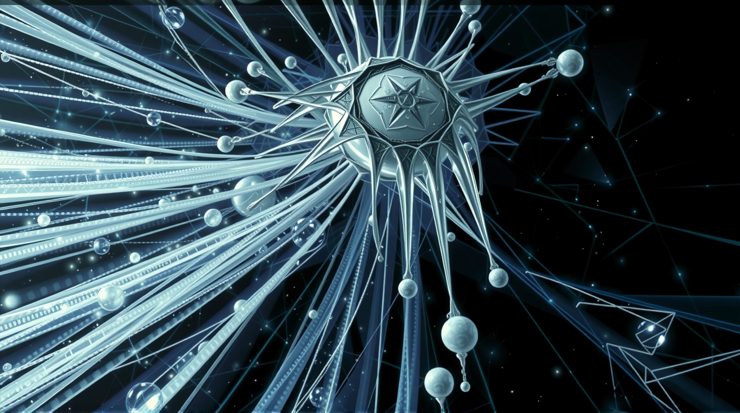 Celestial Starship in Cosmic Web