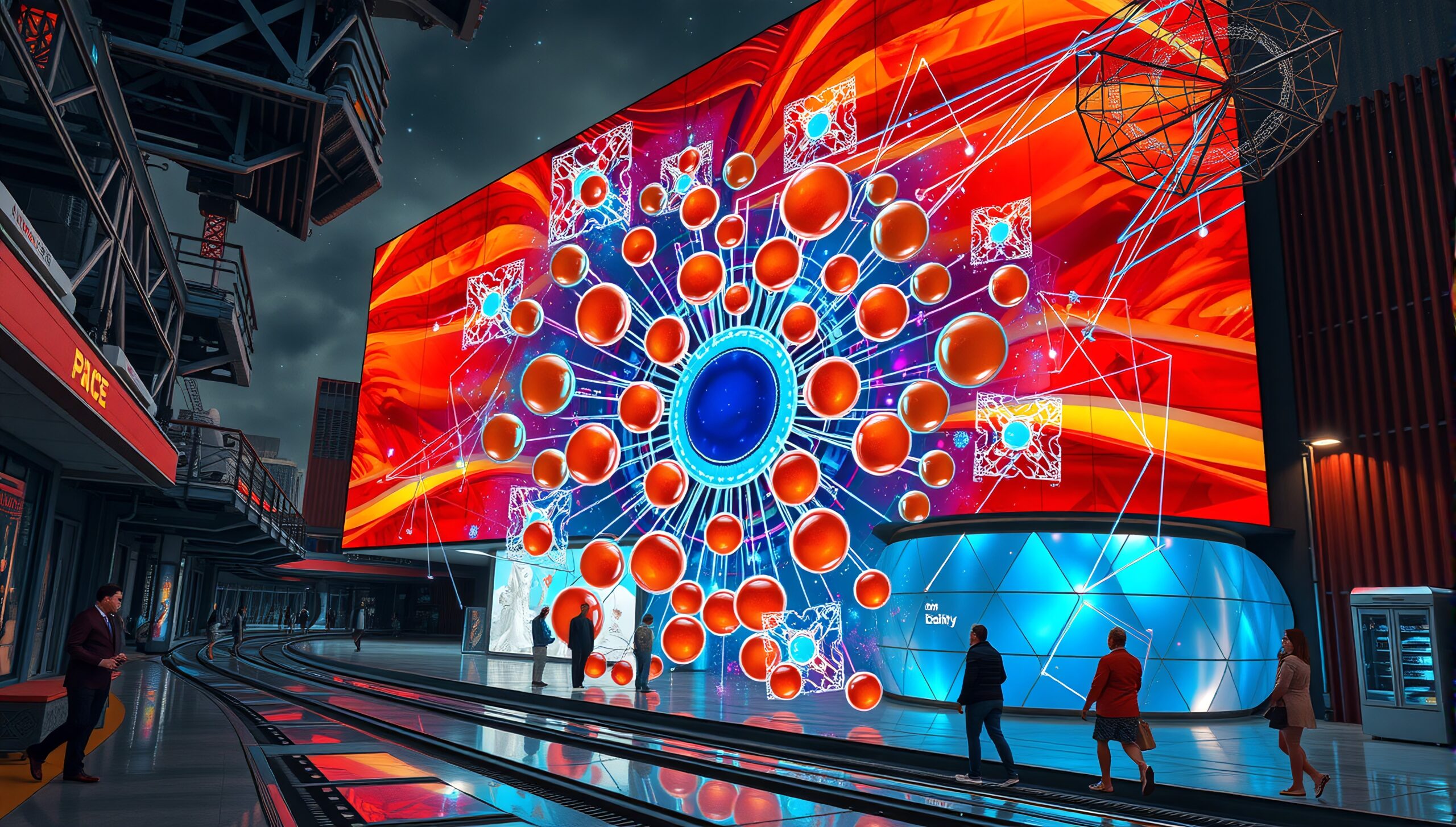 Dynamic Urban Digital Art Display