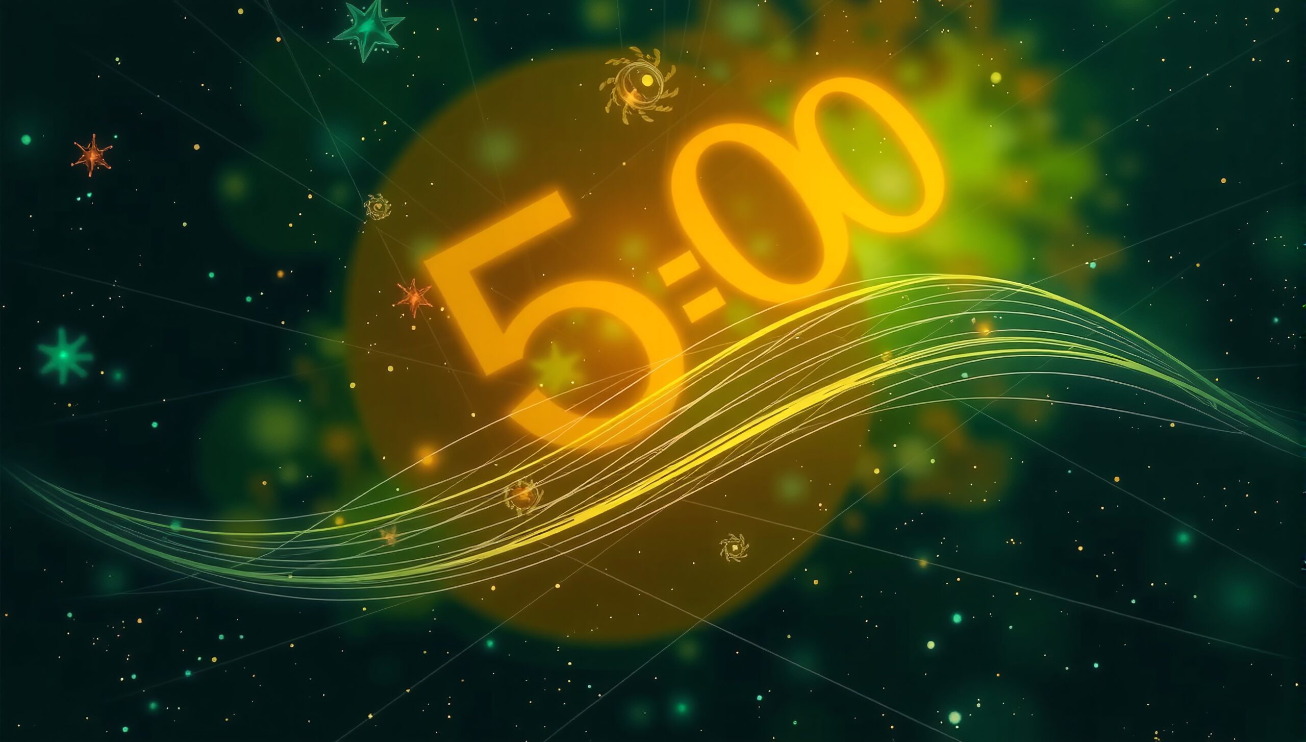 Illuminated Abstract Time Piece