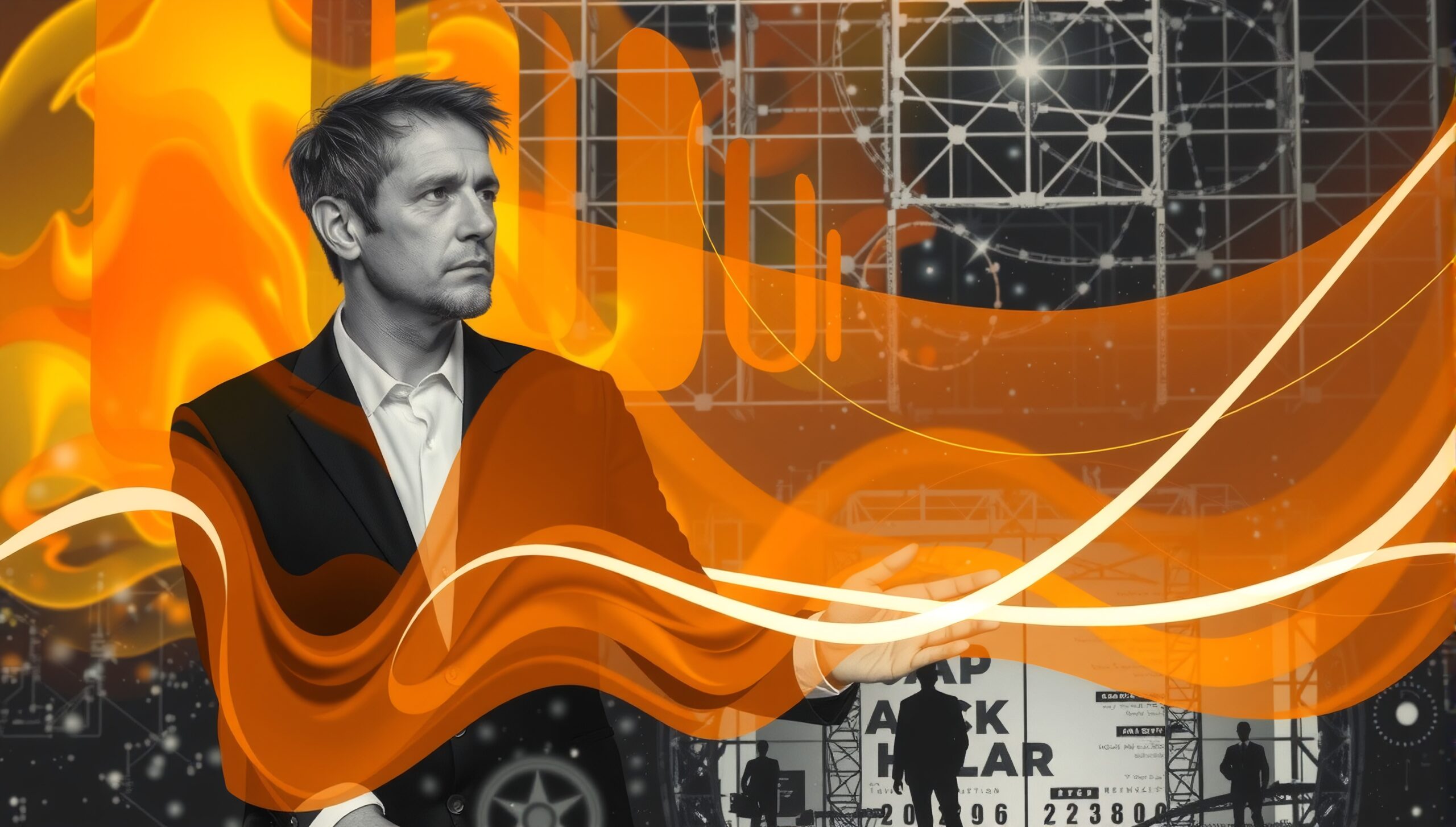 Futuristic Vision with Vivid Waves