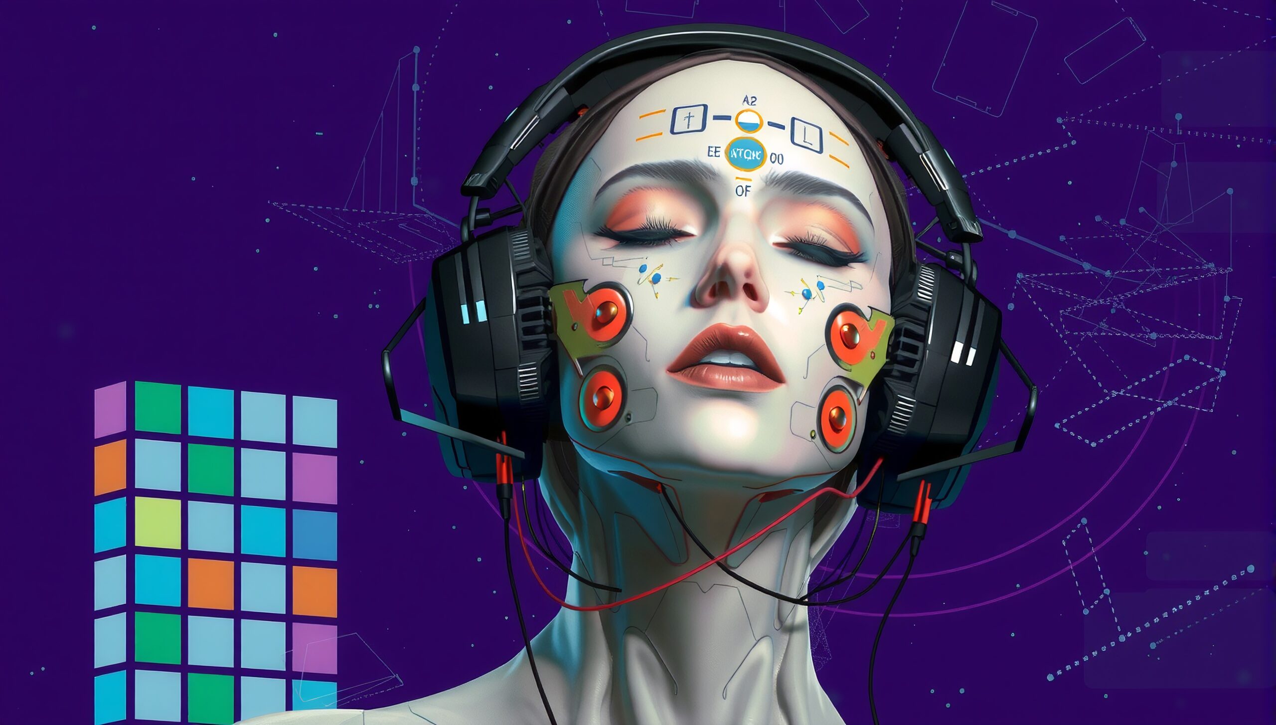 Futuristic Digital Human Portrait