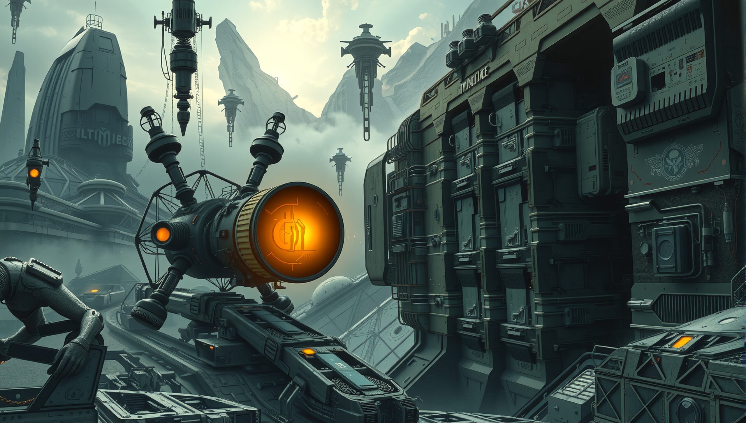 Futuristic Industrial Sci-Fi Scene