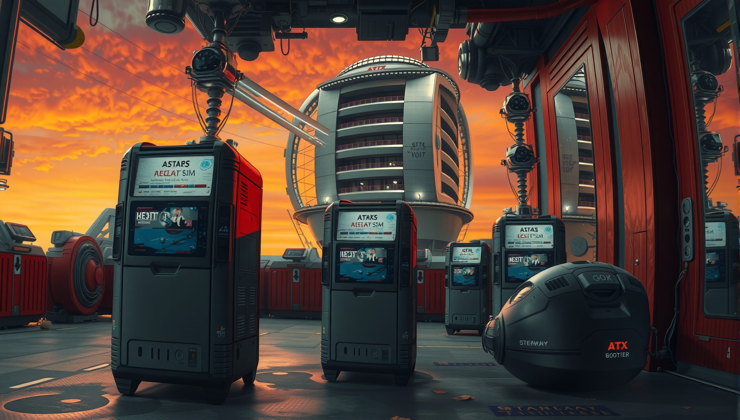 Futuristic Industrial Technological Outpost