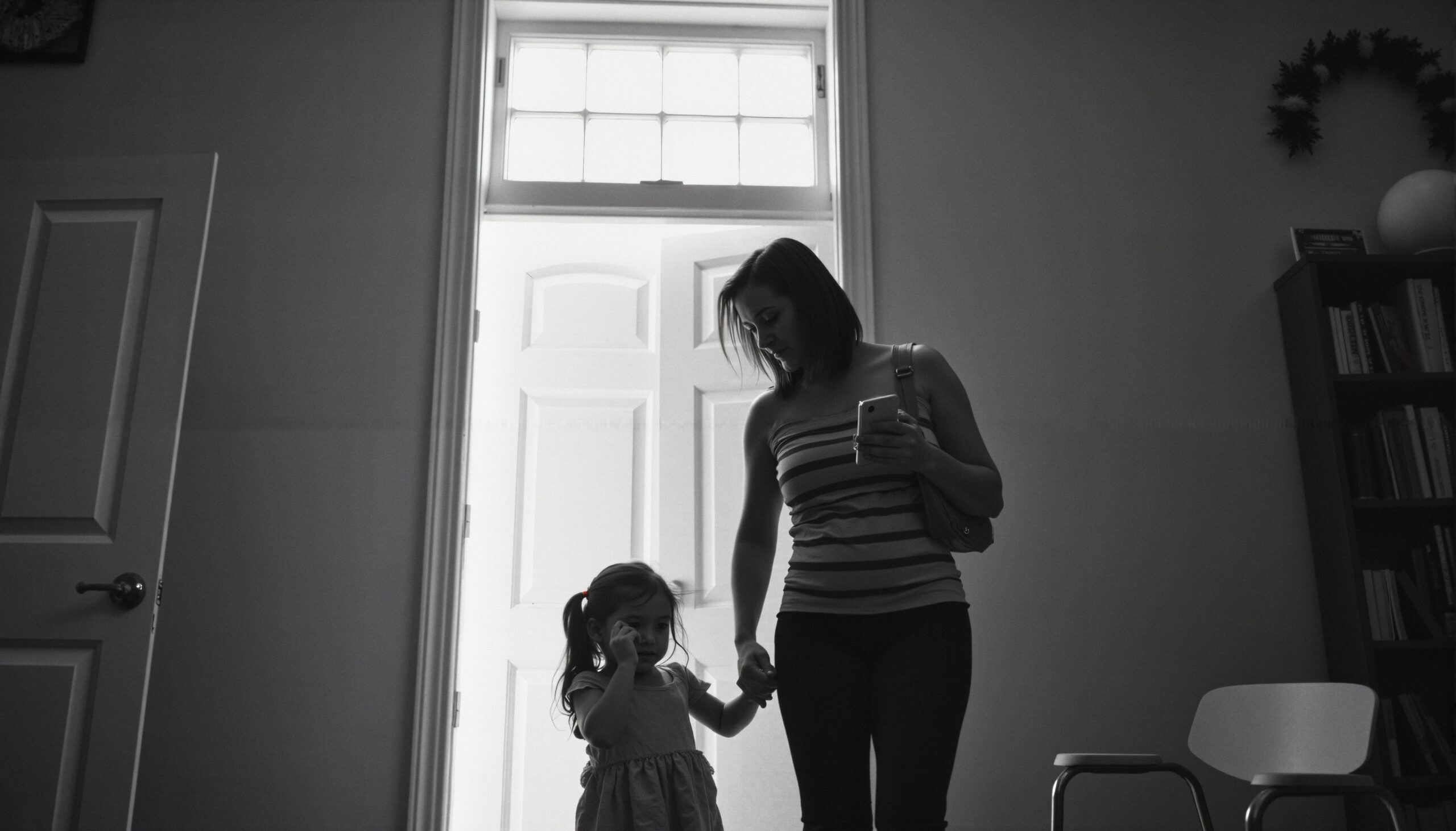 Mother and Daughter in Doorway