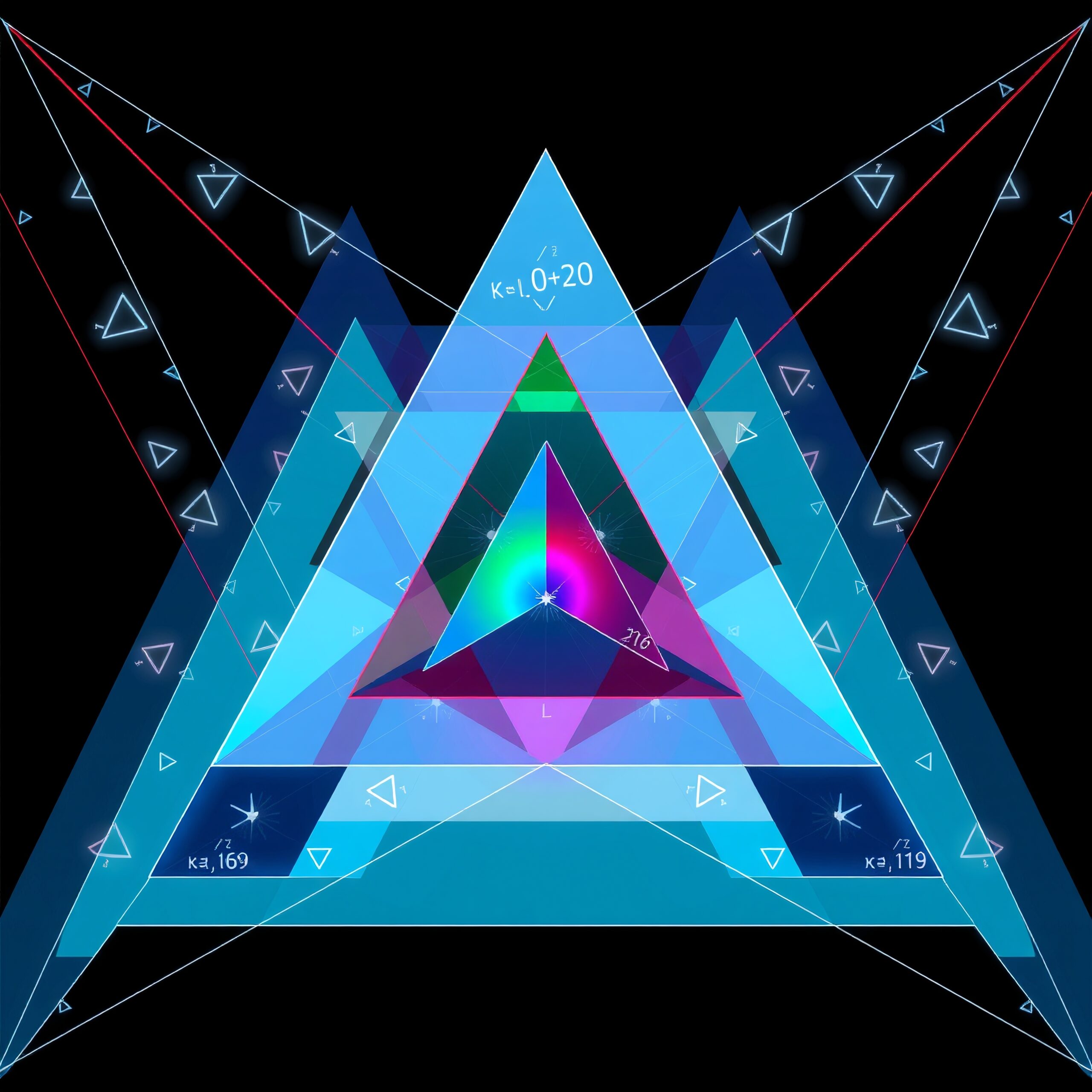 Vibrant Geometric Digital Artwork