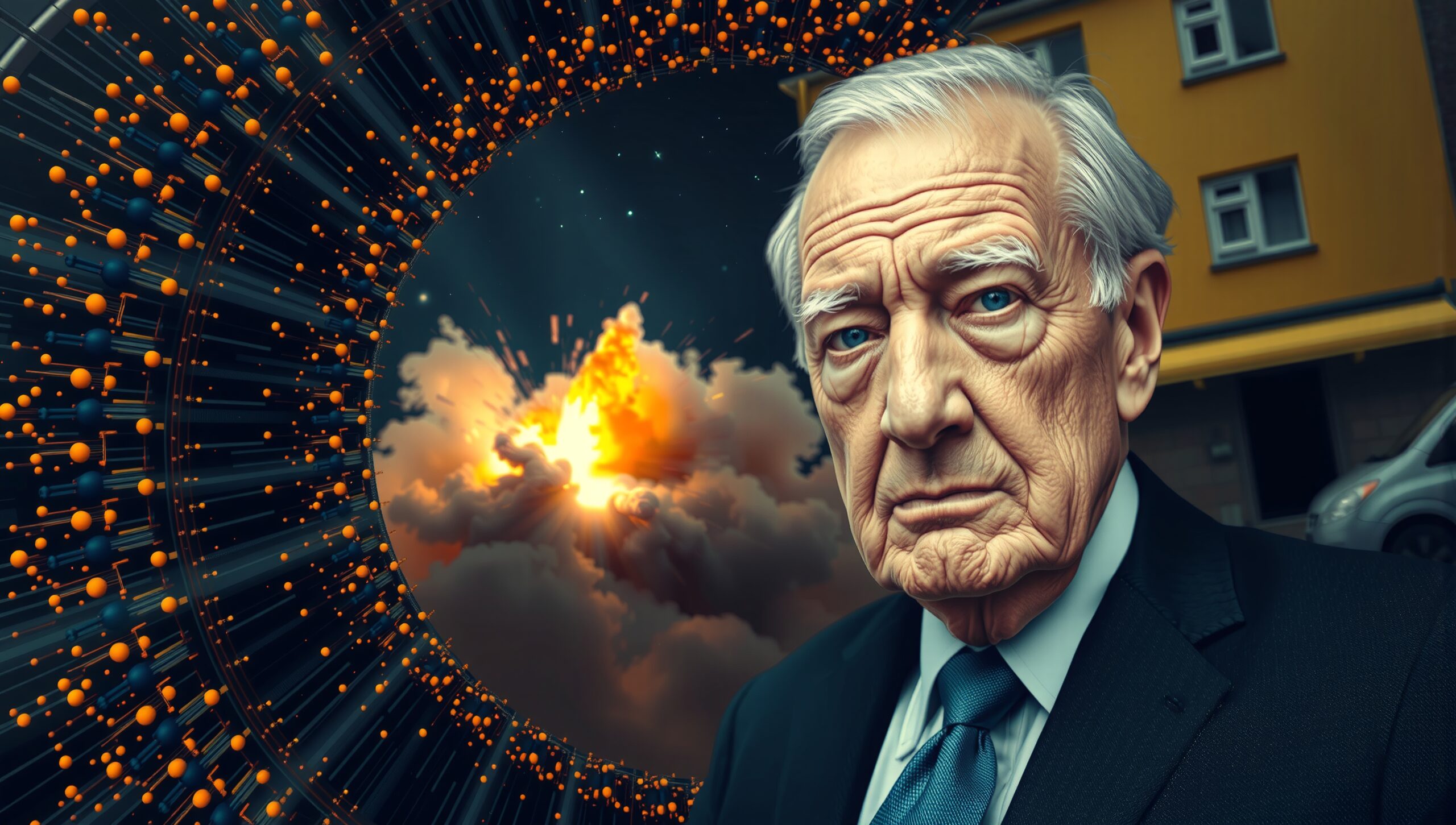 Man With Cosmic Explosion